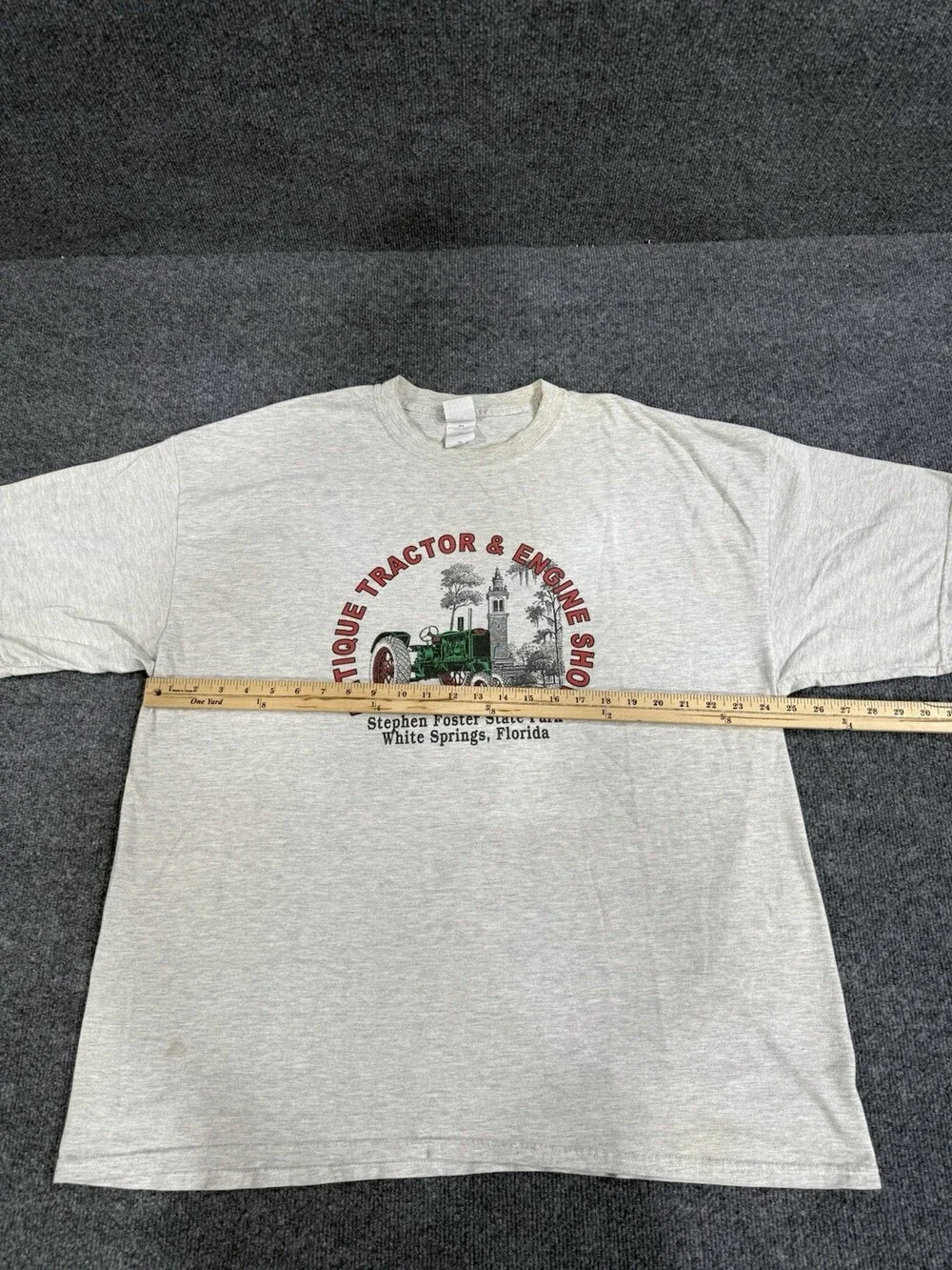 Vintage Gildan XXL Antique Tractor Engine Show T Shirt Stephen Foster Florida 90